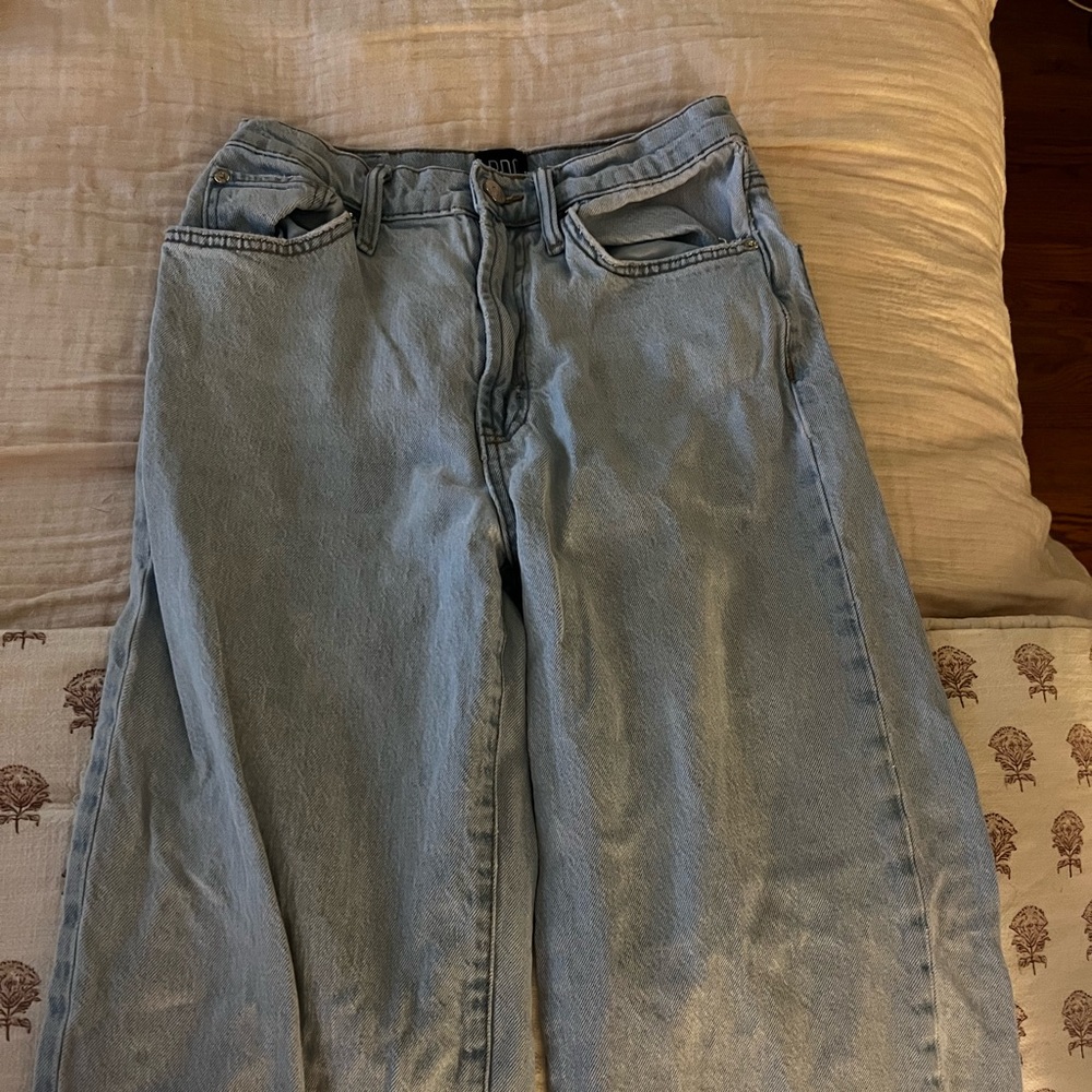 Urban outfitters BDG light wash “high and wide” jeans